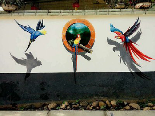 浦北视觉错位-3D墙绘设计