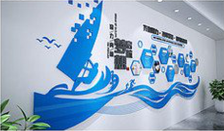 浦北海浪主题文化墙如何设计？