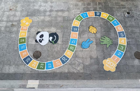 浦北地面游戏彩绘