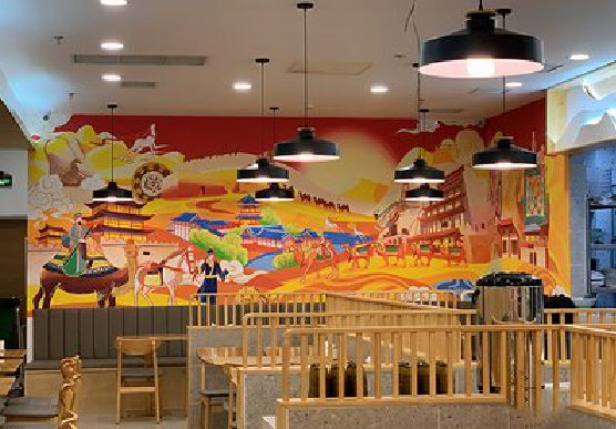 浦北商业空间彩绘介绍。